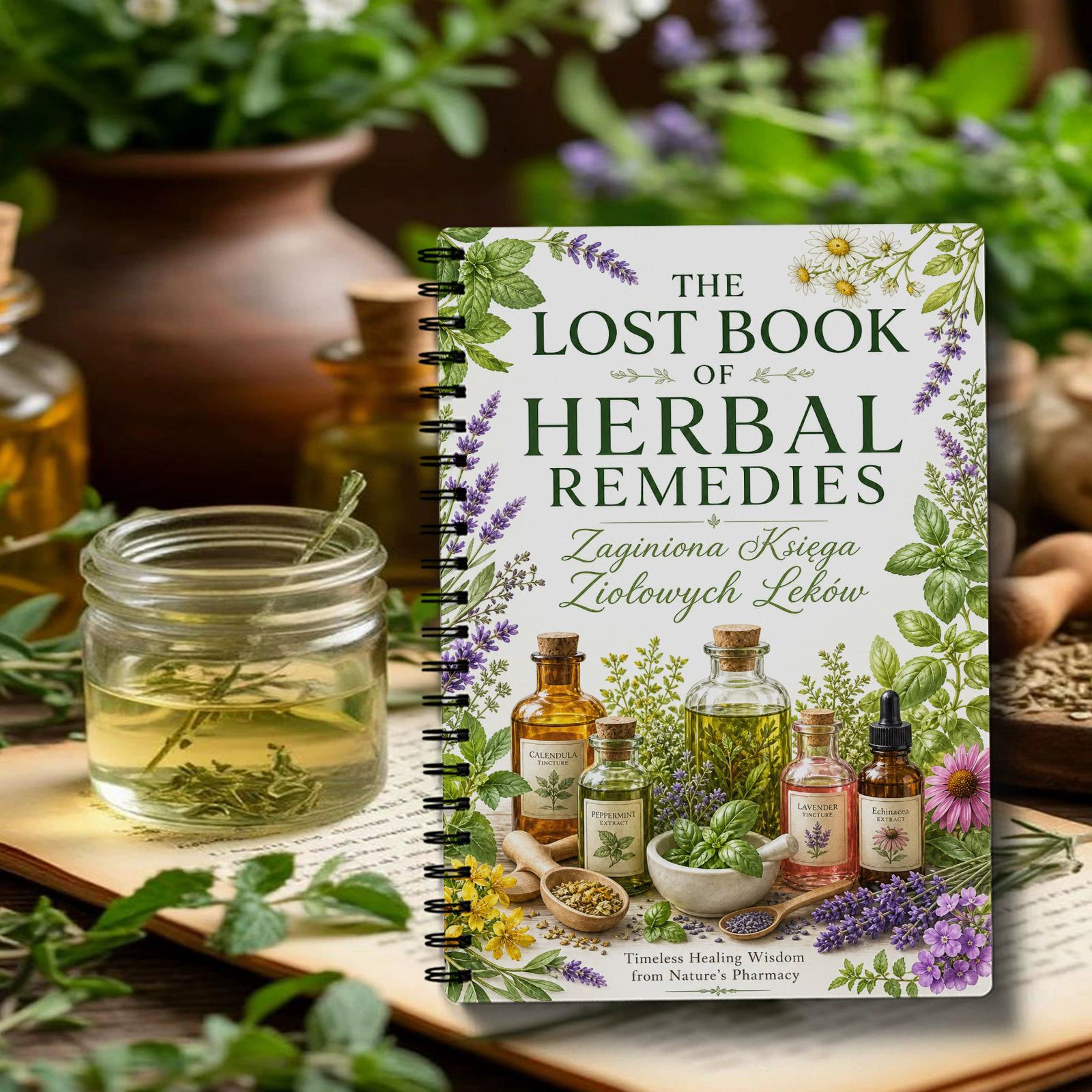 Herbal Remedies Spiral Noteboo - Natural Herbal Wellness ulasan dan harga