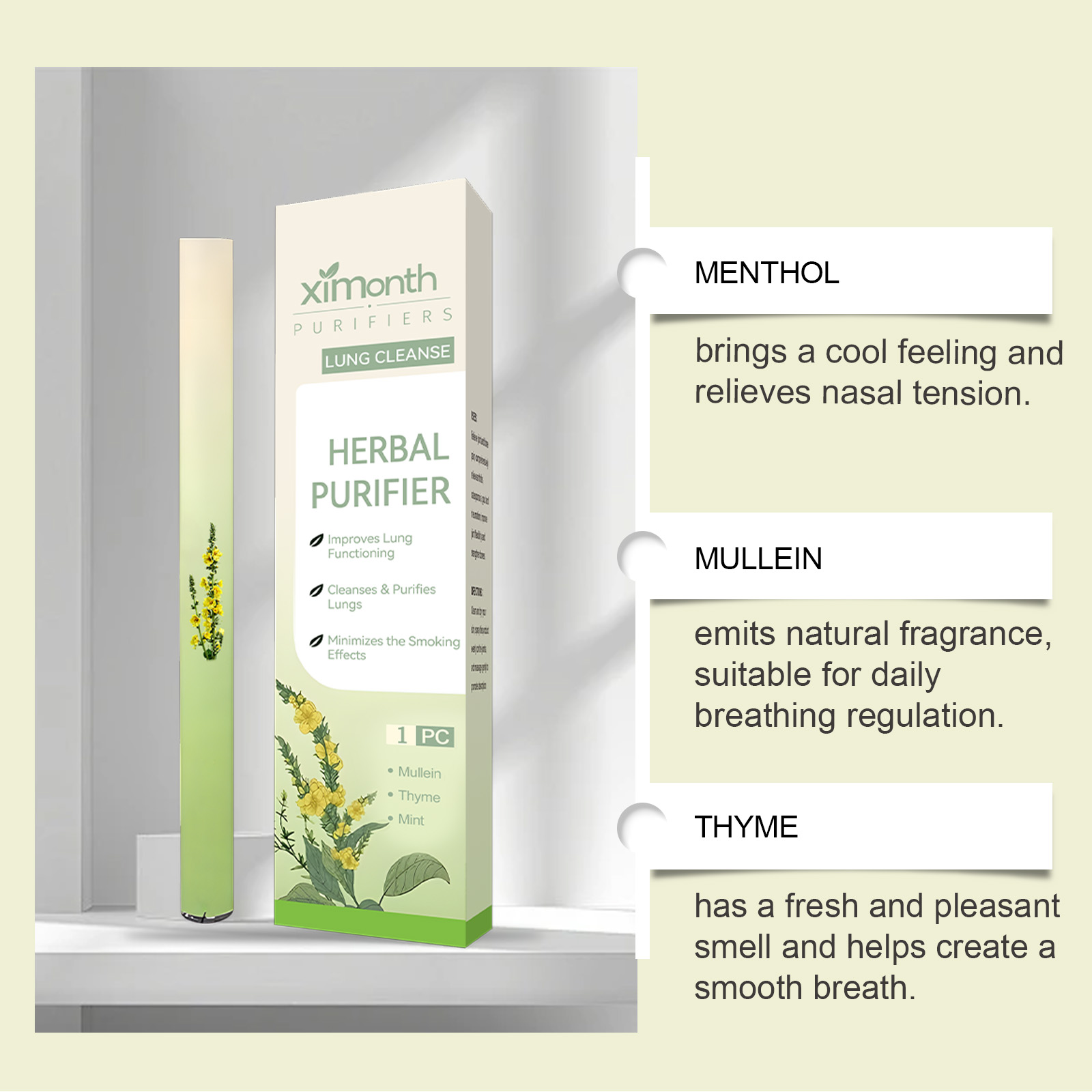 Natural Herbal Breathing Stick - Natural Herbal Wellness ulasan dan harga