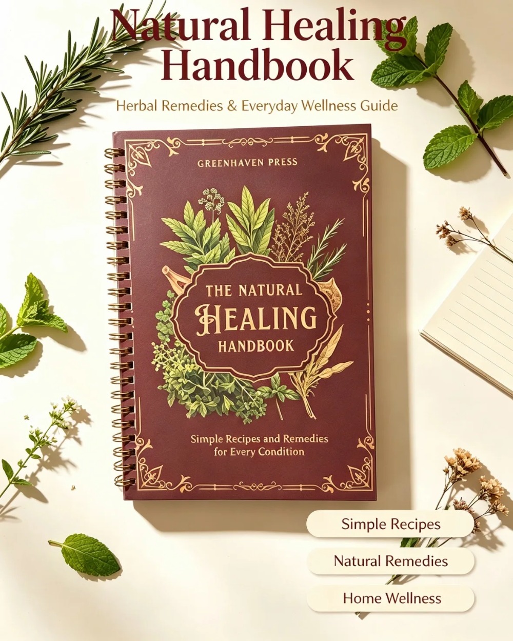 The Natural Healing Handbook N - Natural Herbal Wellness ulasan dan harga